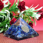 Orgone Crystal Pyramid with Flower of Life Symbol, Stone Bracelet & Orgone Pendant Necklace Combo for Prosperity, Reiki Spiritual Healing, Energy Generator, Yoga Meditation
